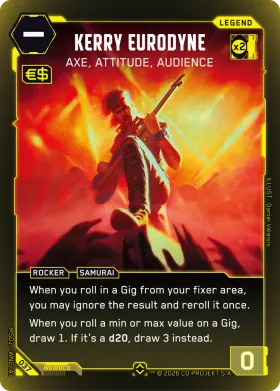 Kerry Eurodyne: Axe, Attitude, Audience