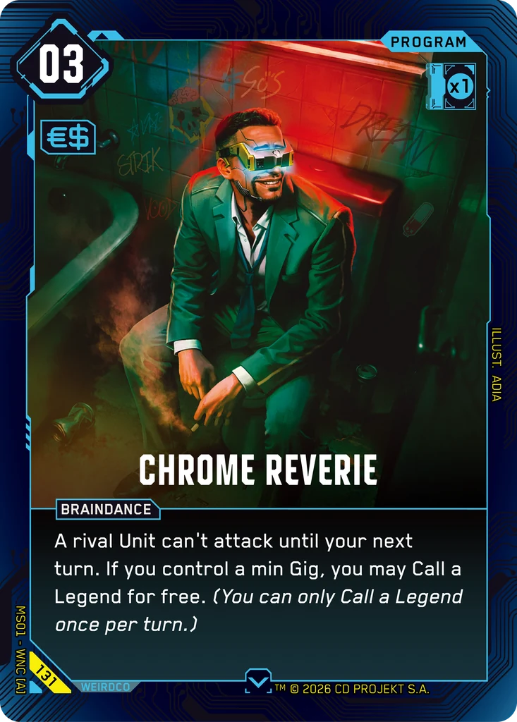 Chrome Reverie - Cyberpunk TCG card