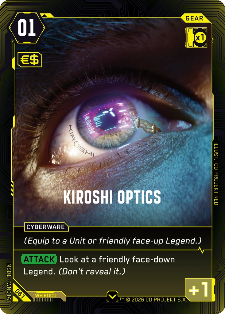 Kiroshi Optics - Cyberpunk TCG card