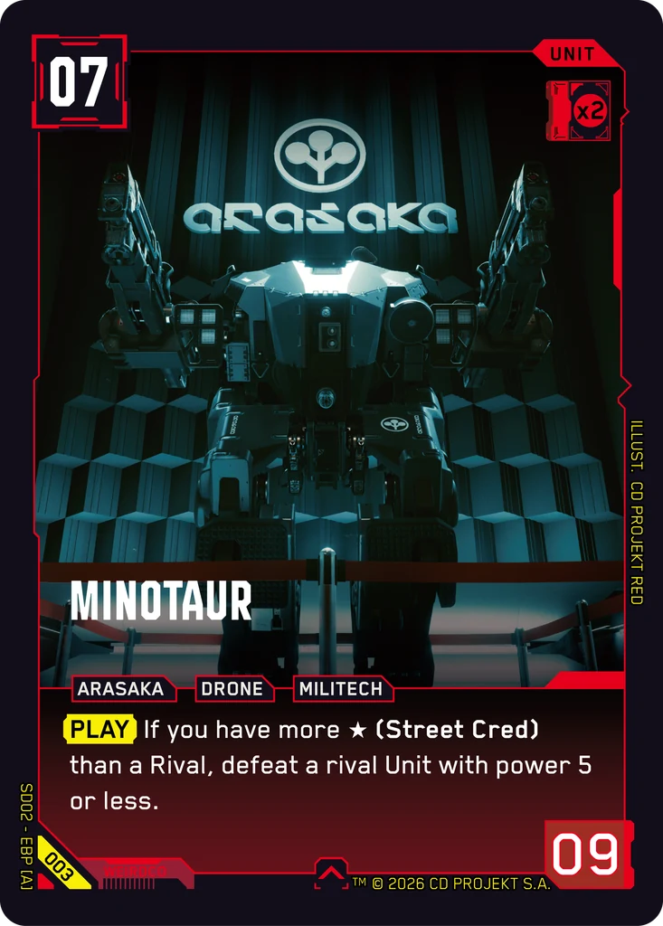Minotaur - Cyberpunk TCG card