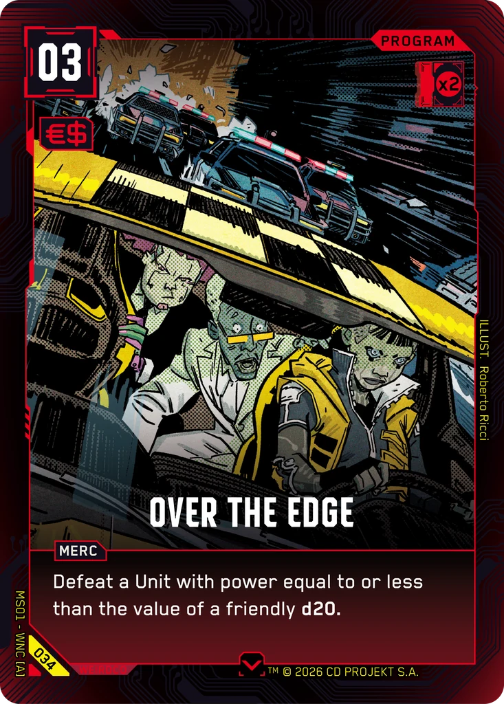 Over the Edge - Cyberpunk TCG card