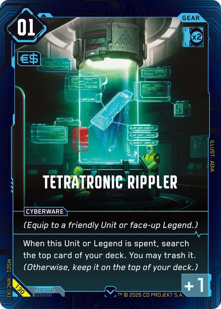 Tetratronic Rippler - Cyberpunk TCG card