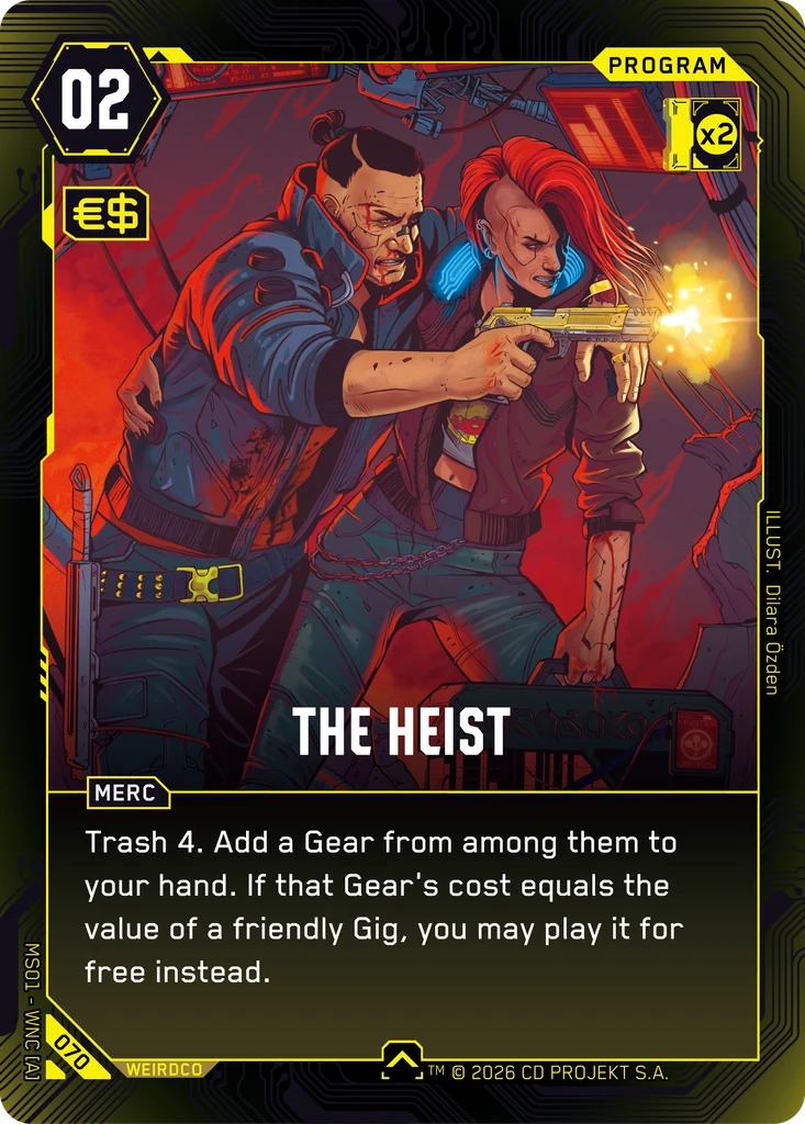 The Heist - Cyberpunk TCG card