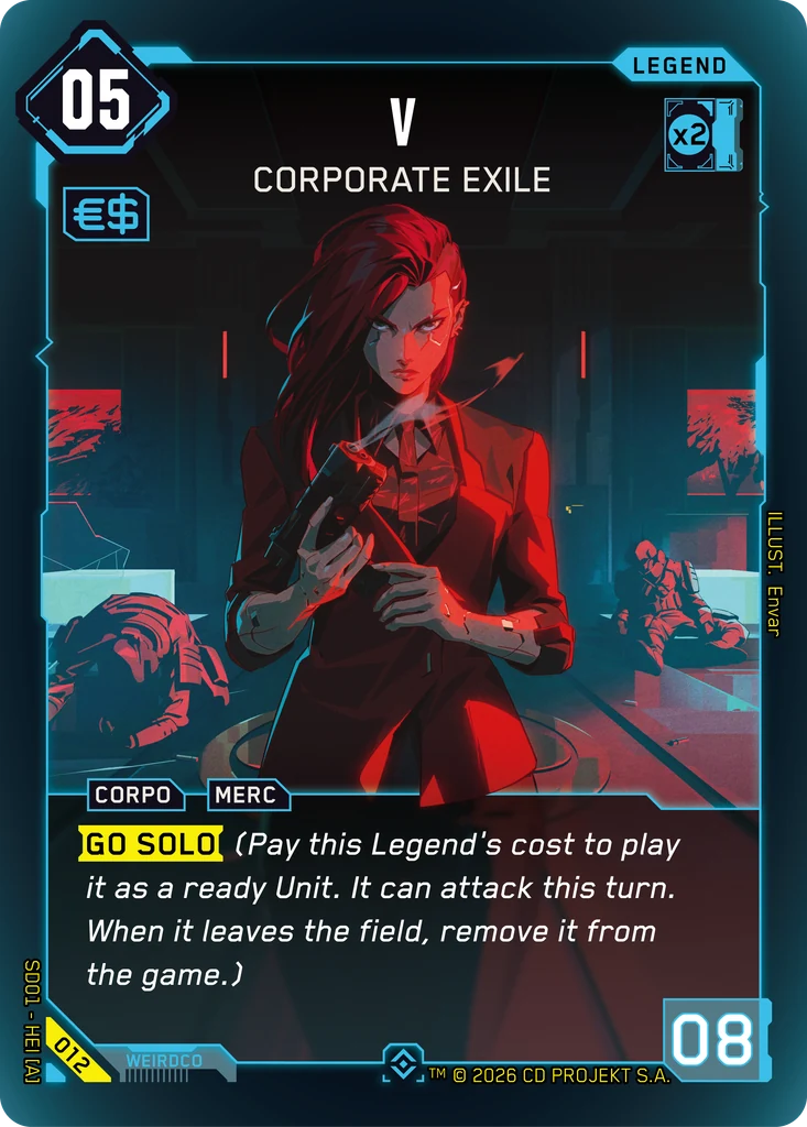 V: Corporate Exile - Cyberpunk TCG card