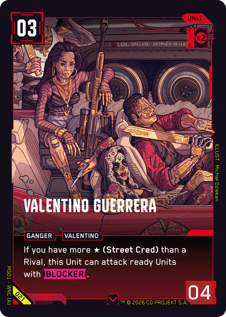 Valentino Guerrera - Cyberpunk TCG card